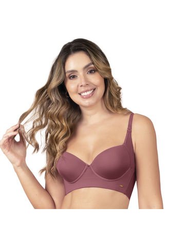 Brasier Escote Profundo Merlot Haby Haby