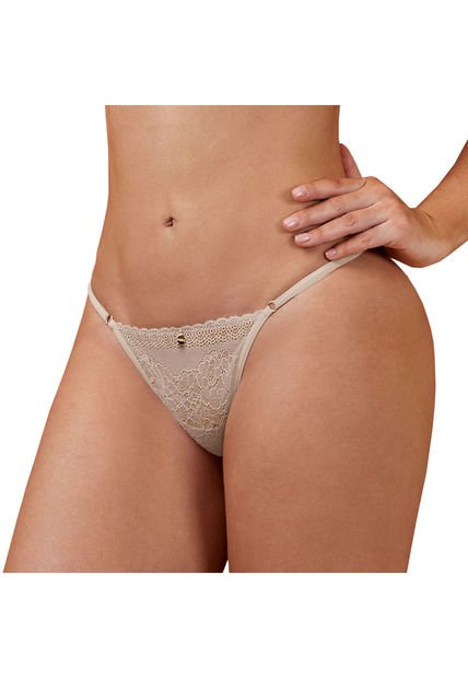 Brasilera En Encaje Haby Beige