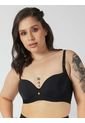 Brasier Espalda Ancha Mujer Negro de Haby