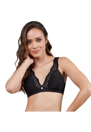 Bralette Triangular Para Mujer Haby Negro