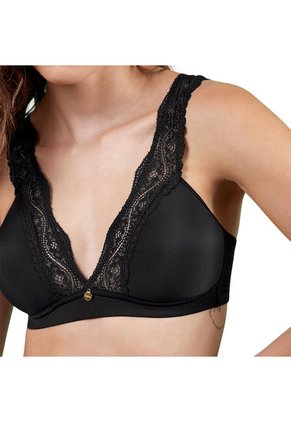 Bralette Triangular Para Mujer Haby Negro