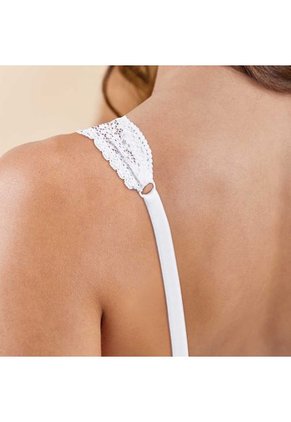 Bralette Triangular Para Mujer Haby Blanco