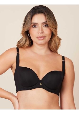 Brasier Espalda Ancha Mujer Negro Haby