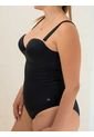 Traje De Baño Entero Strapless Haby Negro de Haby