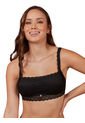 Brasier Tipo Top En Encaje Haby Negro de Haby