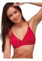 Bralette Triangular Blanco Rojo de Haby