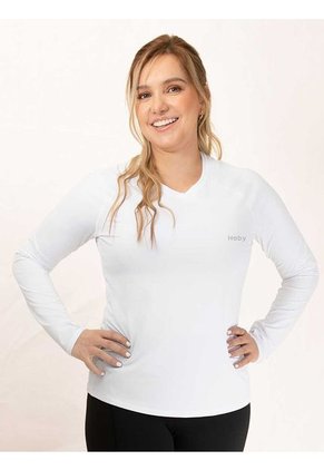 Camiseta Deportiva Manga Larga Haby Blanco