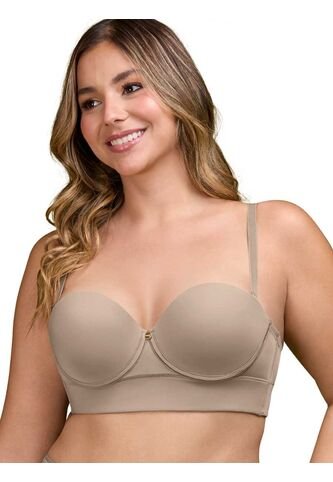 Brasier Strapless Espalda Ancha Pistacho Cremoso Haby Haby