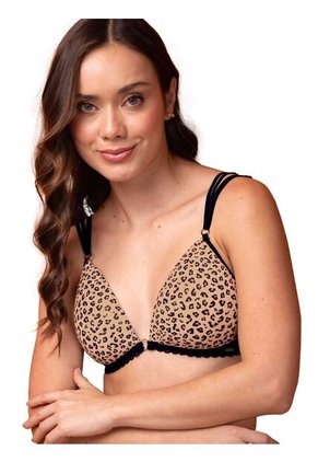 Bralette Triangular Estampado Animal Print Haby