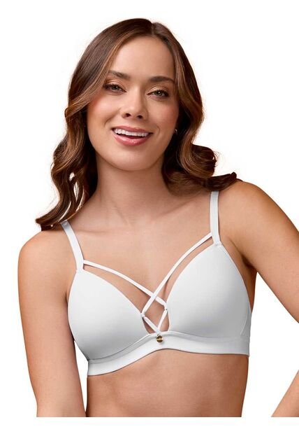 Bralette Triangular Color Blanco Haby