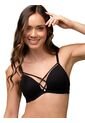 Bralette Triangular Color Negro Haby de Haby