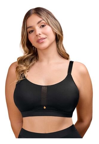 Brasier Tipo Top Color Negro Haby Haby
