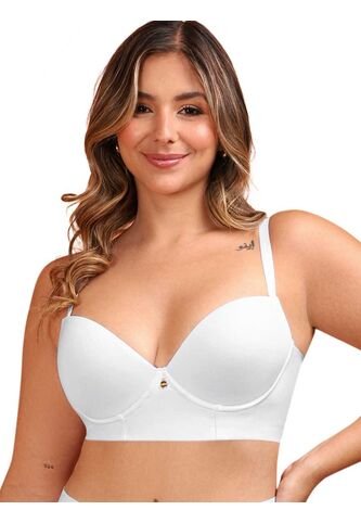 Brasier Espalda Ancha Color Blanco Haby Haby
