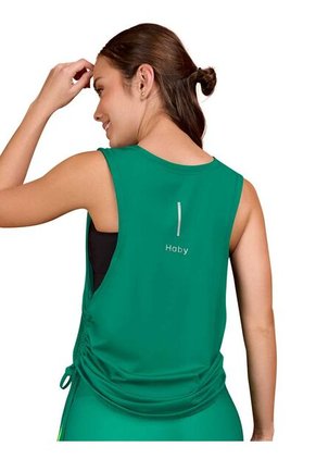 Camiseta Deportiva Manga Sisa Para Mujer Haby Verde