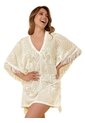 Pareo Kimono En Malla Color Vainilla Haby de Haby