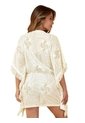 Pareo Kimono En Malla Color Vainilla Haby de Haby