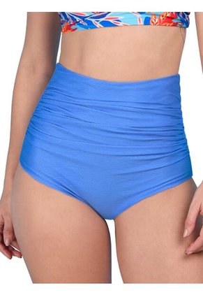 Panty De Baño Alto En Cintura Para Mujer Haby Azul