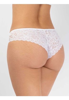 Cachetero Posterior En Encaje Haby Blanco