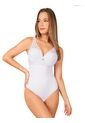 Body Encaje Superior Para Mujer Blanco Haby de Haby