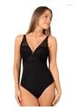 Body Encaje Superior Para Mujer Negro Haby de Haby