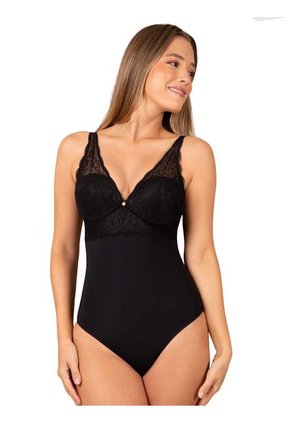 Body Encaje Superior Para Mujer Negro Haby