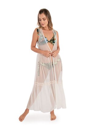 Pareo Kimono Largo Haby Vainilla