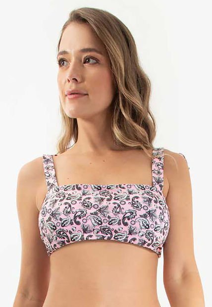 Top De Baño Haby Rosado Estampado