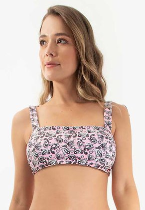 Top De Baño Haby Rosado Estampado