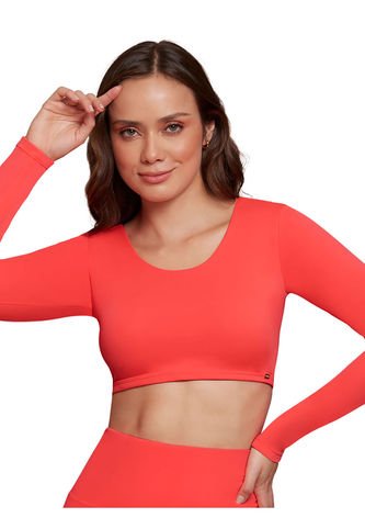 Top De Baño Manga Larga Haby Naranja Haby