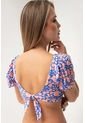 Top De Baño Haby Azul Estampado de Haby