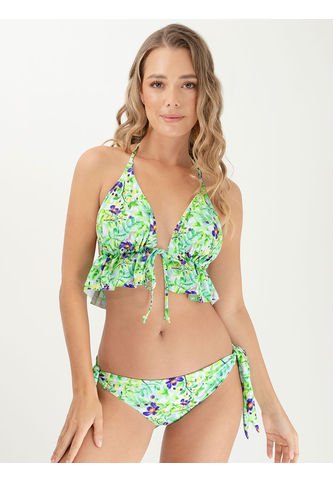 Bikini De Baño Triangular Para Mujer Azul Claro Haby