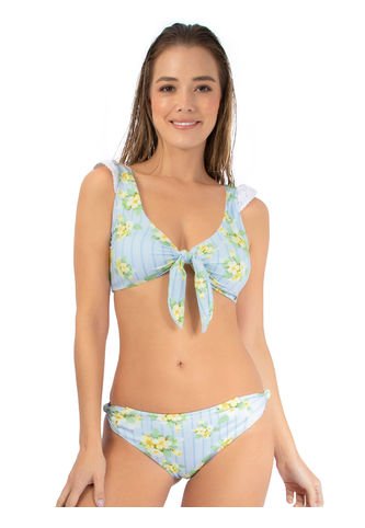 Bikini De Baño Estampado Para Mujer Azul Haby