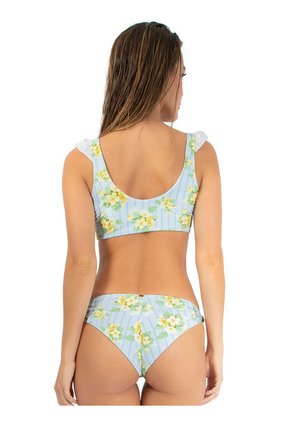 Bikini De Baño Estampado Para Mujer Azul