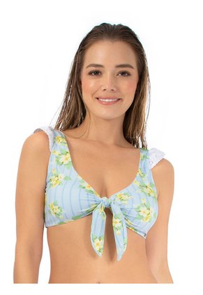 Bikini De Baño Estampado Para Mujer Azul