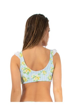 Bikini De Baño Estampado Para Mujer Azul