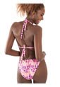 Bikini Triangular Estampado Para Mujer Rosado de Haby