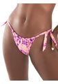 Bikini Triangular Estampado Para Mujer Rosado de Haby