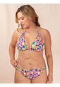 Bikini Triangular Estampado Para Mujer Fucsia de Haby