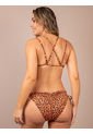 Bikini De Baño Triangular Para Mujer Café de Haby