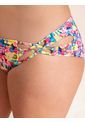 Bikini Triangular Estampado Para Mujer Fucsia de Haby