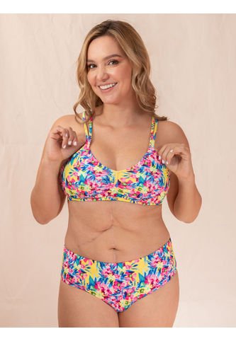 Bikini De Baño Estampado Para Mujer Fucsia Haby