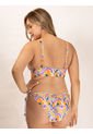 Bikini Triangular Estampado Para Mujer Lila de Haby