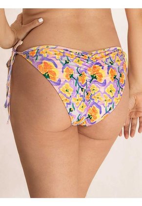 Bikini Triangular Estampado Para Mujer Lila