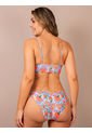 Bikini Triangular Estampado Para Mujer Azul de Haby