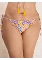 Bikini Triangular Estampado Para Mujer Lila de Haby