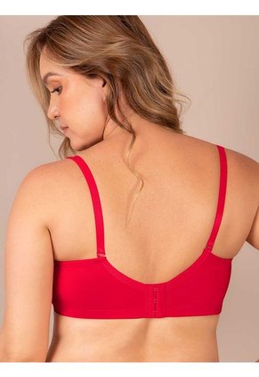 Brasier Espalda Ancha Mujer Rojo