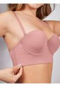 Brasier Strapless Espalda Ancha Rosa Haby de Haby