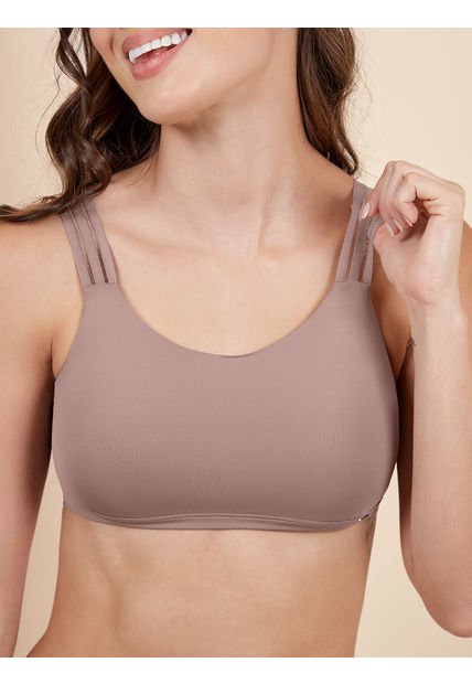 Bralette Tipo Top Marrón Claro Haby
