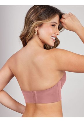 Brasier Strapless Espalda Ancha Rosa Haby