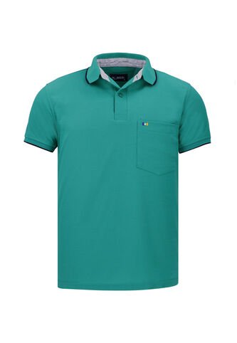 Camiseta Tipo Polo Con Bolsillo Para Hambre Verde Jade Hamer Hamer